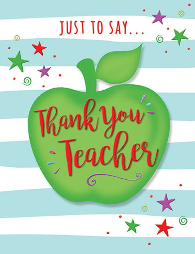 Picture of JUST TO SAY THANK YOU TEACHER CARD